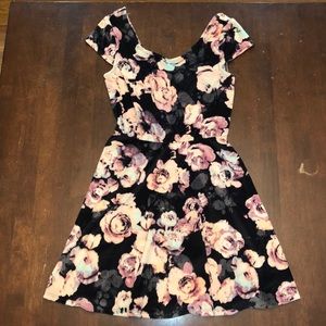 Velvet Floral Dress